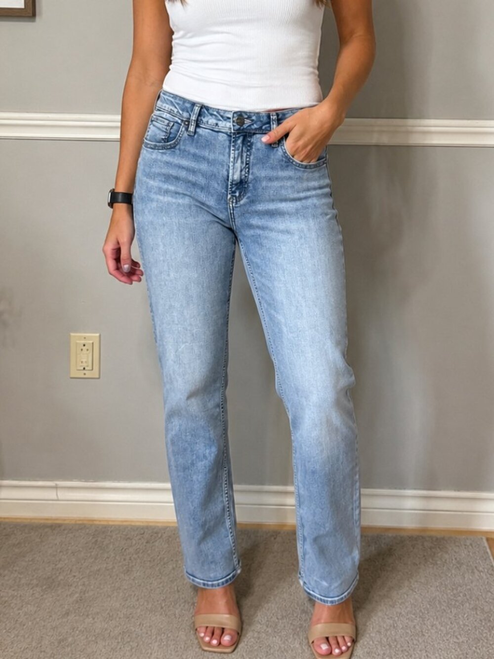 Ladies Silver Jeans Authentic
